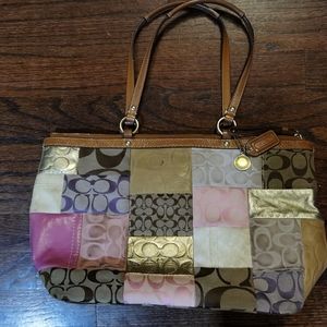 Used Coach Patchwork Tote